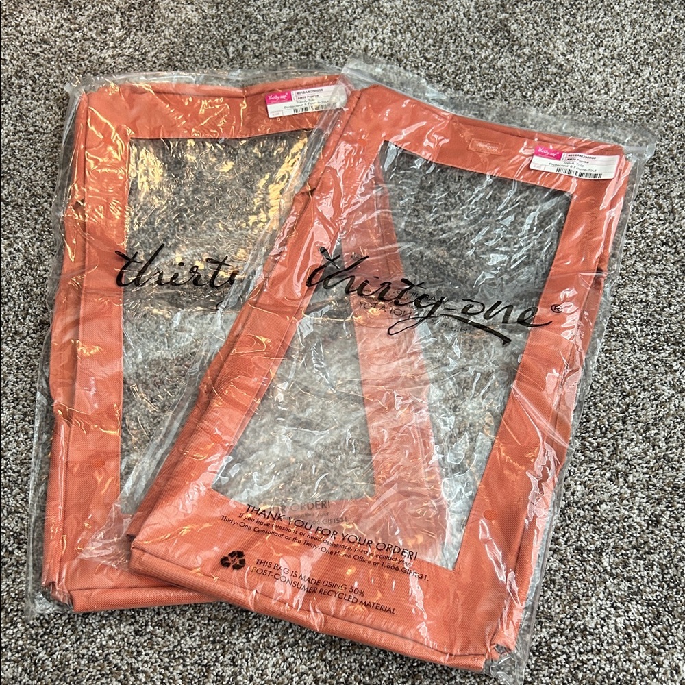 2- top a totes for the thirty one large utility totes NIP